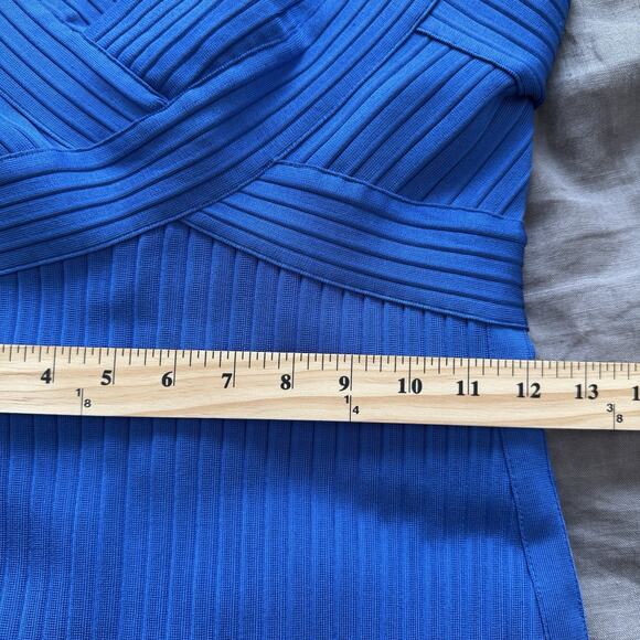 House of CB Bodycon Dress Sharna Cobalt Blue Cinch Waist Bandage Dress Medium - Picture 8 of 13